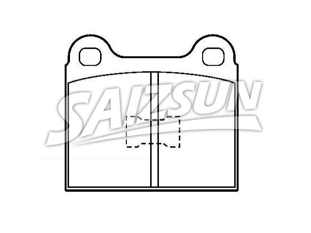 Bremsbelagsatz, Scheibenbremse Brake Pad Set:171 698 151 E