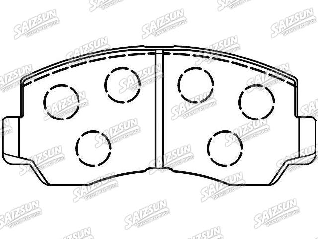 Bremsbelagsatz, Scheibenbremse Brake Pad Set:MB 407 216