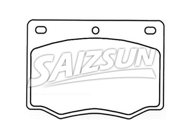 Bremsbelagsatz, Scheibenbremse Brake Pad Set:1 576 947
