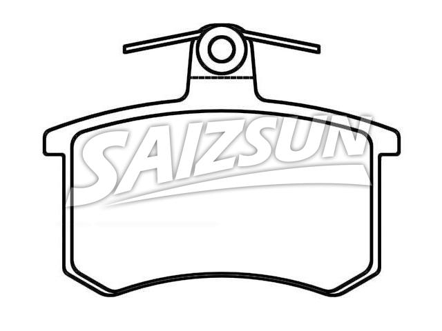 Bremsbelagsatz, Scheibenbremse Brake Pad Set:0060 743 565