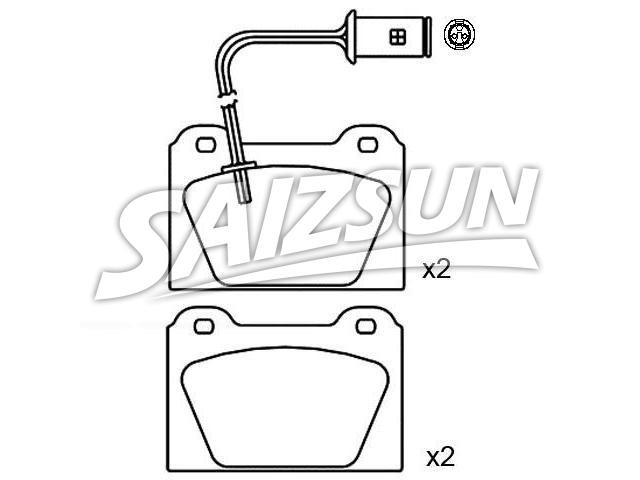 Bremsbelagsatz, Scheibenbremse Brake Pad Set:GBP90259
