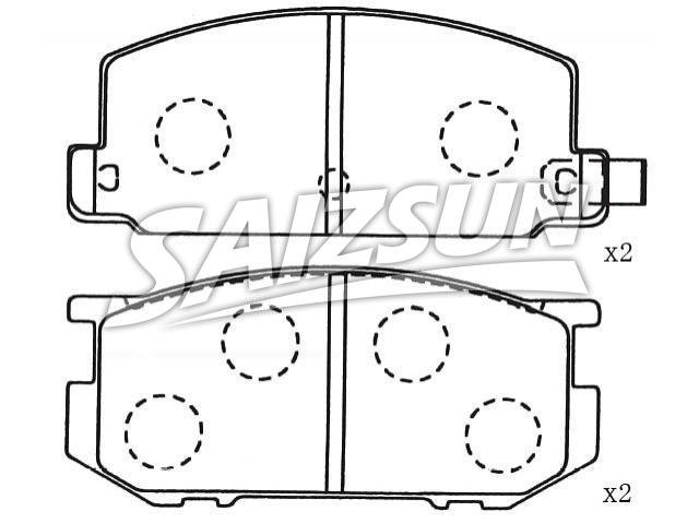 Bremsbelagsatz, Scheibenbremse Brake Pad Set:72519-1074