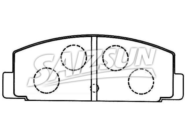 Bremsbelagsatz, Scheibenbremse Brake Pad Set:MB 058 917