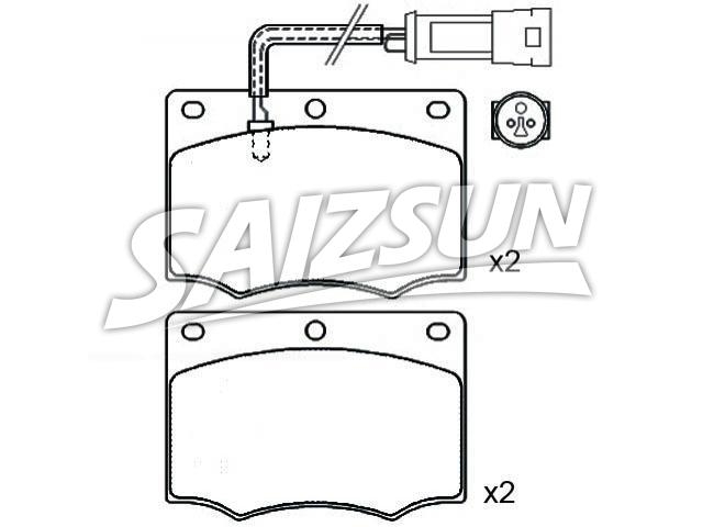 Bremsbelagsatz, Scheibenbremse Brake Pad Set:1 619 145