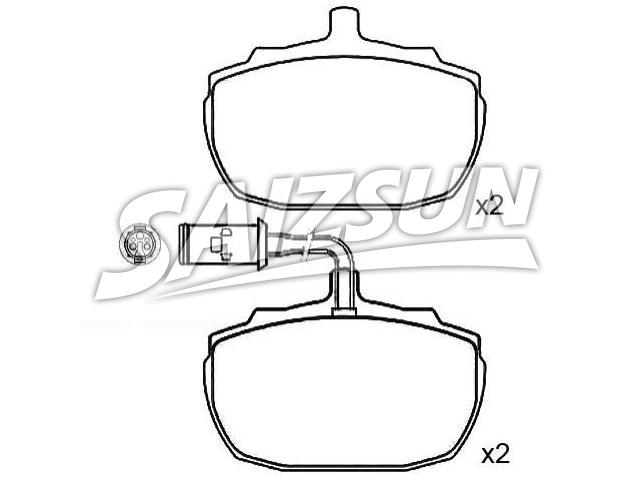 Bremsbelagsatz, Scheibenbremse Brake Pad Set:GBP90111
