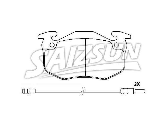 Bremsbelagsatz, Scheibenbremse Brake Pad Set:4250.32