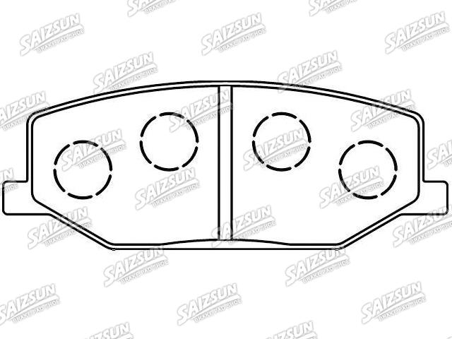 Bremsbelagsatz, Scheibenbremse Brake Pad Set:55110-70A00