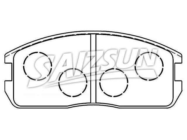 Bremsbelagsatz, Scheibenbremse Brake Pad Set:MB 668 722