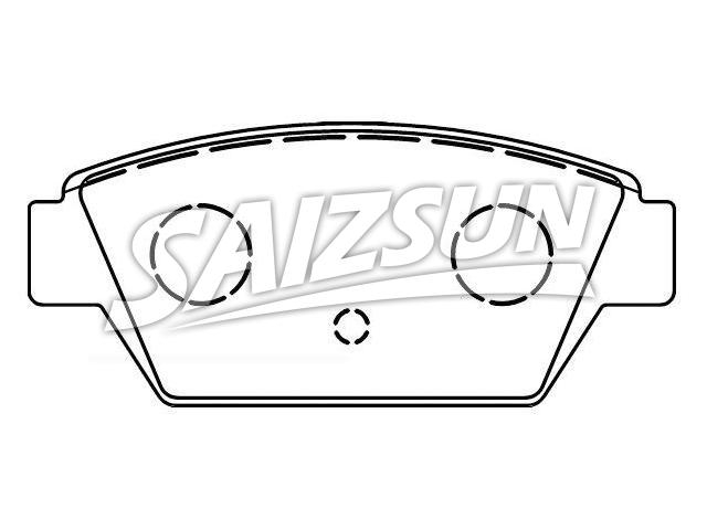 Bremsbelagsatz, Scheibenbremse Brake Pad Set:MB 366 288