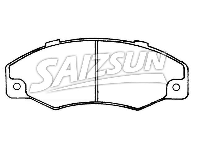 Bremsbelagsatz, Scheibenbremse Brake Pad Set:77 01 202 481