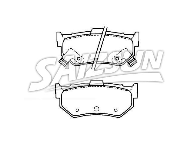 Bremsbelagsatz, Scheibenbremse Brake Pad Set:43022-SA5-506