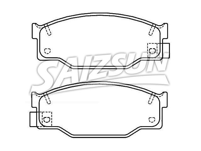 Bremsbelagsatz, Scheibenbremse Brake Pad Set:8-94154-011