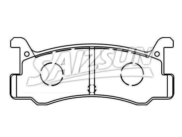 Bremsbelagsatz, Scheibenbremse Brake Pad Set:04492-87705