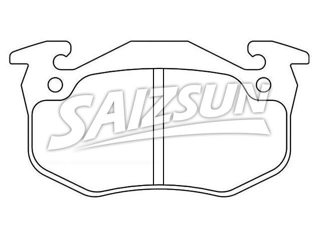 Bremsbelagsatz, Scheibenbremse Brake Pad Set:77 01 202 227