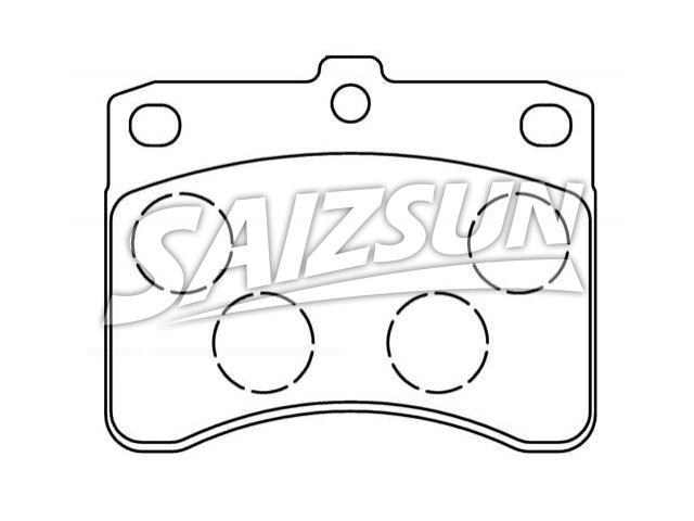 Bremsbelagsatz, Scheibenbremse Brake Pad Set:04491-87503