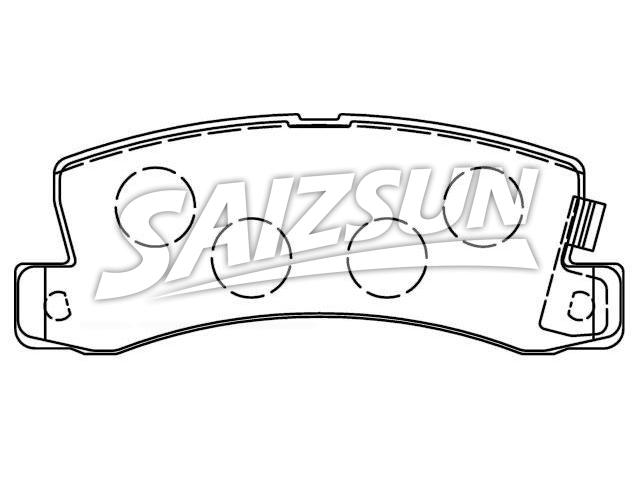 Bremsbelagsatz, Scheibenbremse Brake Pad Set:04466-33110
