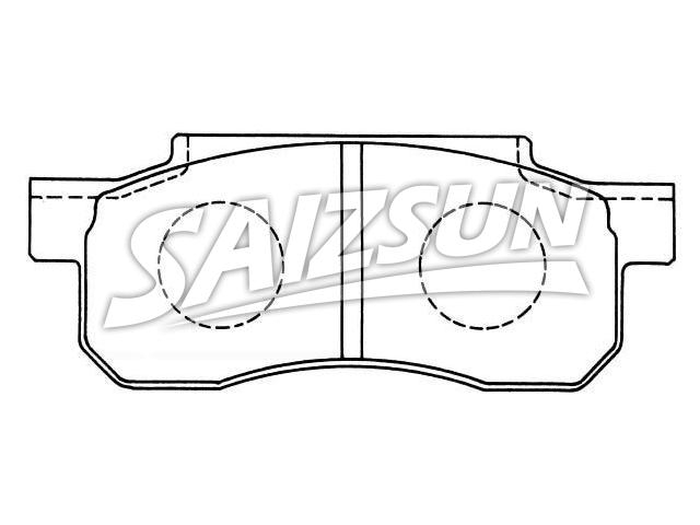 Bremsbelagsatz, Scheibenbremse Brake Pad Set:45022-SA0-020