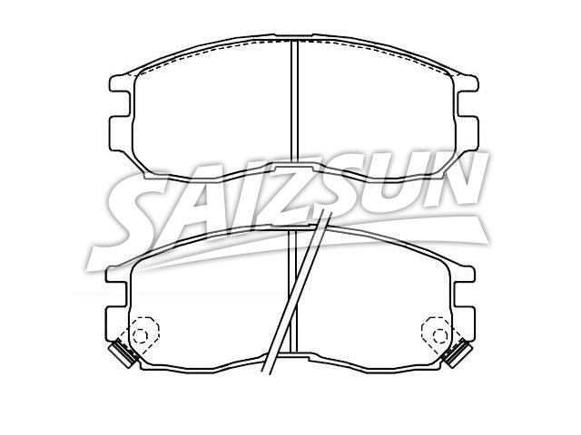 Bremsbelagsatz, Scheibenbremse Brake Pad Set:58101-M2A01