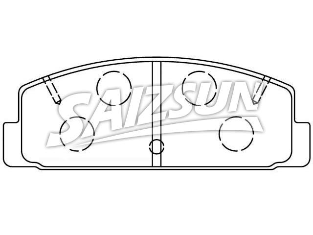 Bremsbelagsatz, Scheibenbremse Brake Pad Set:FB06-49-280