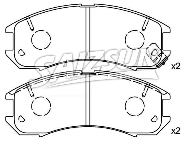 Bremsbelagsatz, Scheibenbremse Brake Pad Set:3 401 278