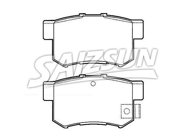 Bremsbelagsatz, Scheibenbremse Brake Pad Set:43022-TR0-A00