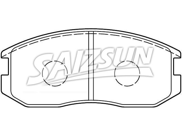 Bremsbelagsatz, Scheibenbremse Brake Pad Set:MB699464