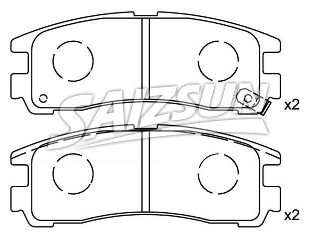 Bremsbelagsatz, Scheibenbremse Brake Pad Set:MB 857 336