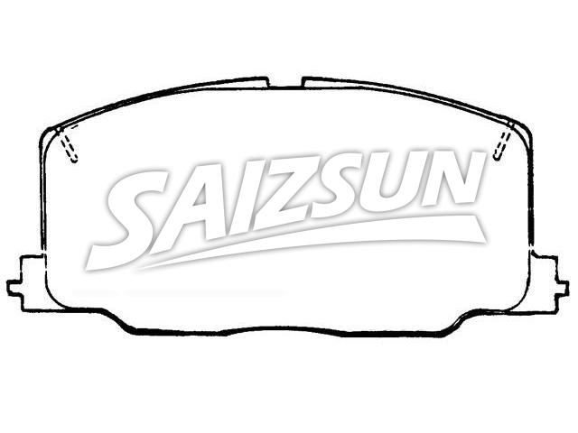 Bremsbelagsatz, Scheibenbremse Brake Pad Set:04465-YZZAG