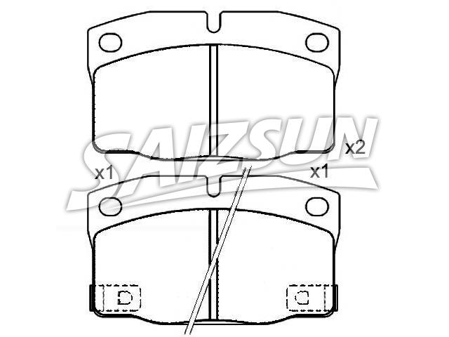Bremsbelagsatz, Scheibenbremse Brake Pad Set:16 05 731