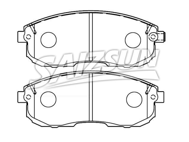 Bremsbelagsatz, Scheibenbremse Brake Pad Set:41060-5Y790