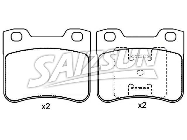 Bremsbelagsatz, Scheibenbremse Brake Pad Set:181150