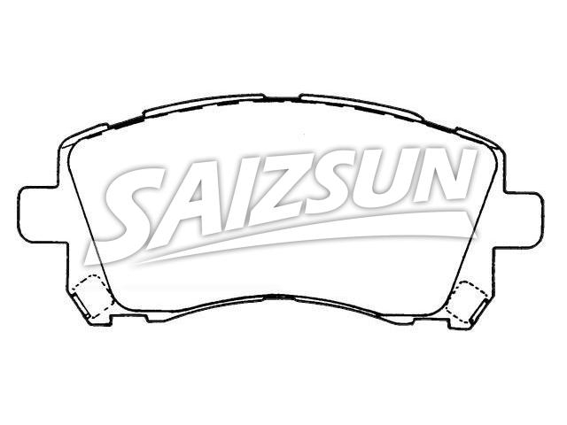 Bremsbelagsatz, Scheibenbremse Brake Pad Set:26296-AC030