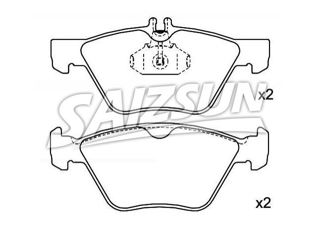 Bremsbelagsatz, Scheibenbremse Brake Pad Set:002 420 50 20