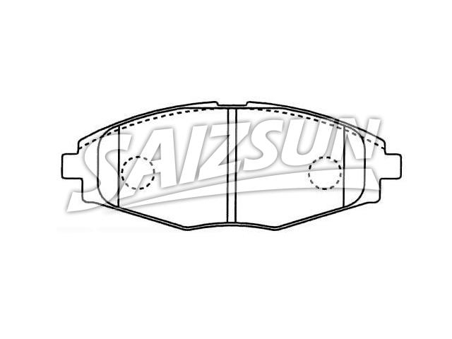 Bremsbelagsatz, Scheibenbremse Brake Pad Set:9627 3708
