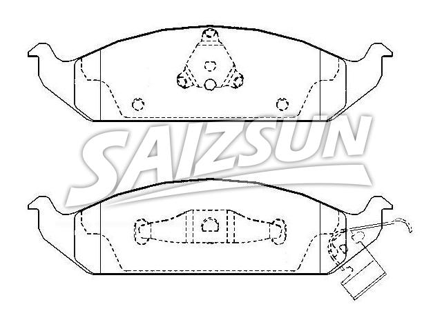Bremsbelagsatz, Scheibenbremse Brake Pad Set:4 728 240
