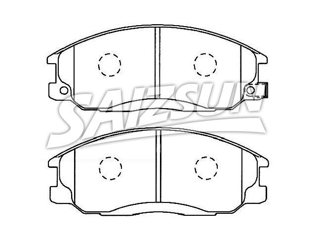 Bremsbelagsatz, Scheibenbremse Brake Pad Set:58101-26A00