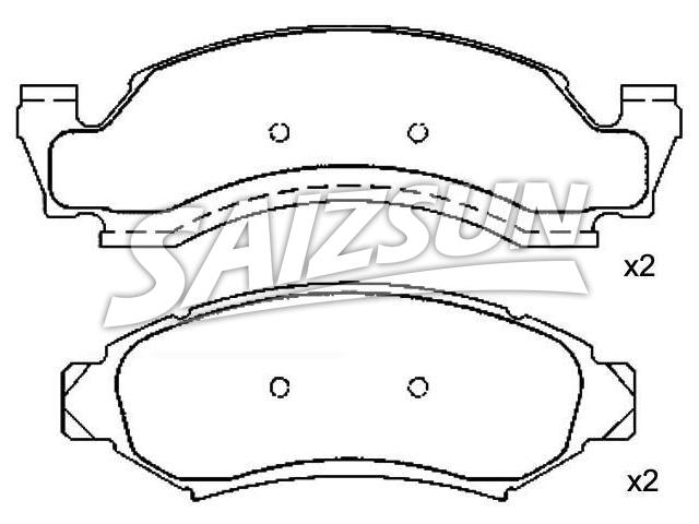 Bremsbelagsatz, Scheibenbremse Brake Pad Set:D6TZ-2001-D