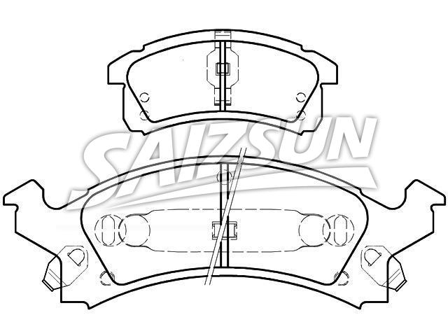 Bremsbelagsatz, Scheibenbremse Brake Pad Set:12510005