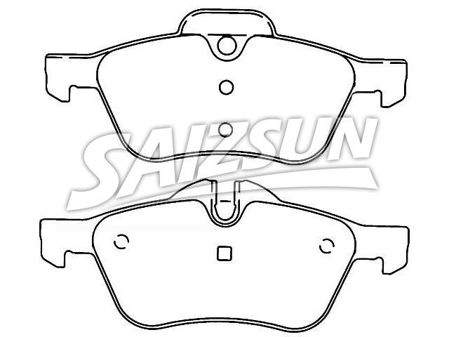 Bremsbelagsatz, Scheibenbremse Brake Pad Set:34 11 1 503 076
