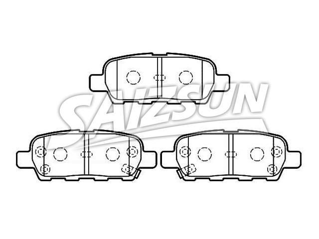 Bremsbelagsatz, Scheibenbremse Brake Pad Set:44060-8H385