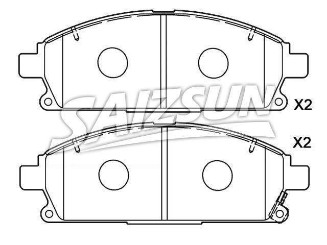 Bremsbelagsatz, Scheibenbremse Brake Pad Set:45022-S3V-A10