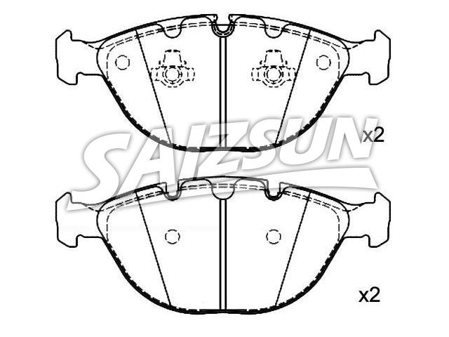 Bremsbelagsatz, Scheibenbremse Brake Pad Set:34 11 2 180 420