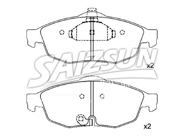 Bremsbelagsatz, Scheibenbremse Brake Pad Set:05018942AA