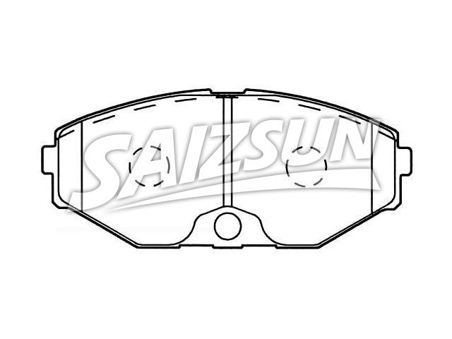 Bremsbelagsatz, Scheibenbremse Brake Pad Set:41060-60U90