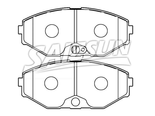 Bremsbelagsatz, Scheibenbremse Brake Pad Set:41060-0P690
