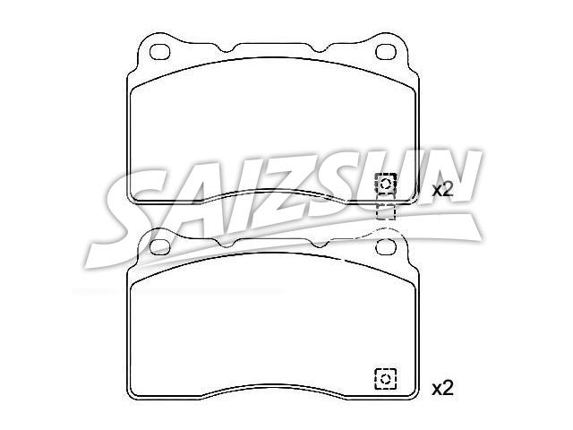 Bremsbelagsatz, Scheibenbremse Brake Pad Set:89047725