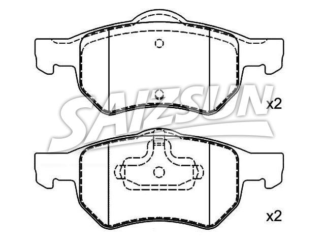 Bremsbelagsatz, Scheibenbremse Brake Pad Set:05072215AA