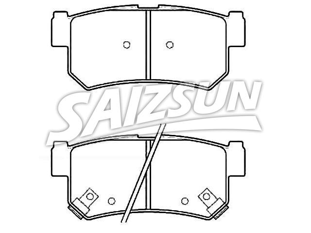 Bremsbelagsatz, Scheibenbremse Brake Pad Set:48413-05100