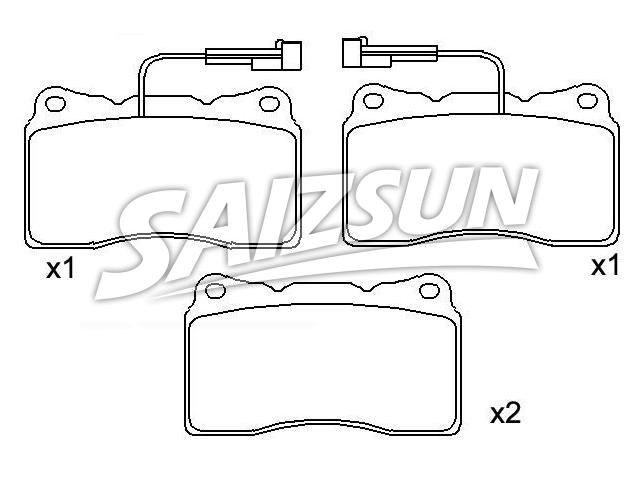 Bremsbelagsatz, Scheibenbremse Brake Pad Set:7 736 272 2