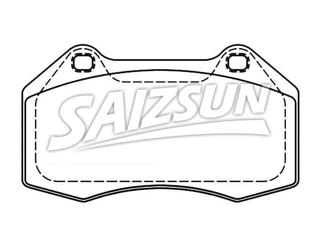 Bremsbelagsatz, Scheibenbremse Brake Pad Set:77 01 208 218